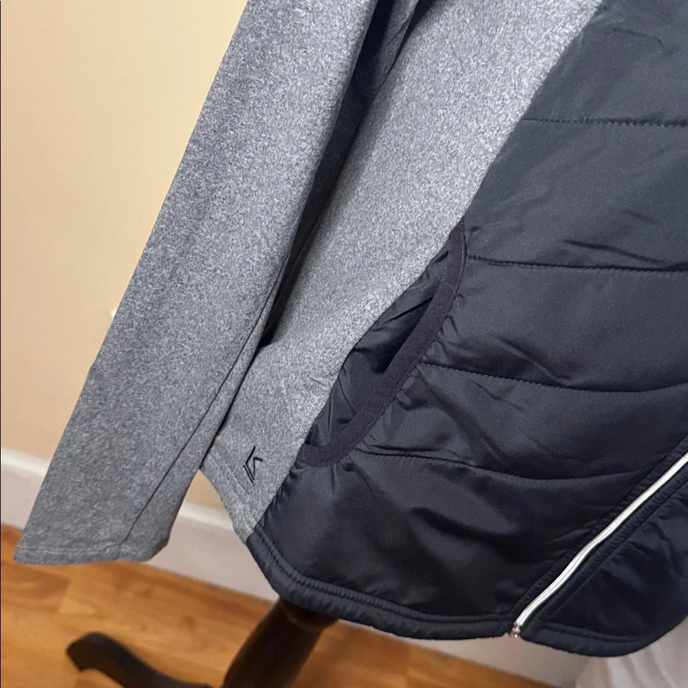 Kate Lord‎ athletic jacket Grey/black color block zip up M